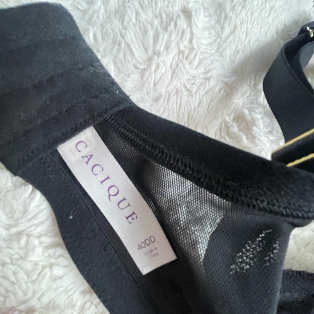 Cacique Black Lace Underwire Bra - Picture 5 of 5